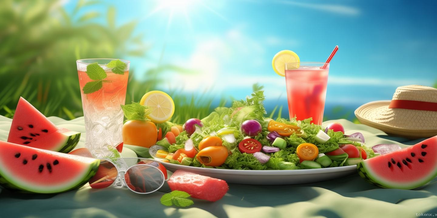 夏天来了，打造你的专属爽口美食指南！🍉,🥗,🍹,清爽,解暑